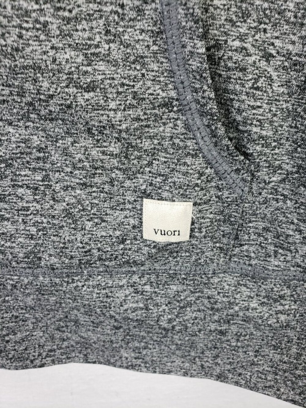 Vuori Halo Performance Hoodie Full Zip Jacket Heather Gray size M - Picture 7 of 12